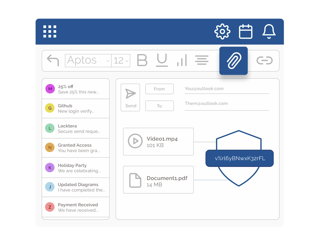 Outlook Integration Secure File Sharing in Outlook